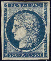 No 4c, Bleu Foncé. - TB. - RR - 1849-1850 Cérès