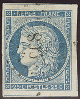 No 4a, Bleu Clair, Quatre Voisins, Obl Pc, Ex Choisi. - TB - 1849-1850 Cérès