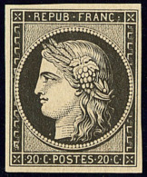 No 3f, Noir Sur Teinté, Très Frais. - TB - 1849-1850 Cérès