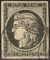 1 Janvier 1849. No 3, Obl Cad Type 15 De St Amarin. - TB. - R - 1849-1850 Cérès