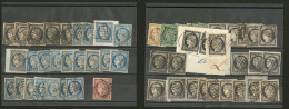 Nos 1, 2(4), 3(27), 4(20), 6b, Nuances Et Obl Diverses Dont Paire Horizontale. - TB, B Ou Pd - 1849-1850 Cérès