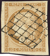 No 1, Obl Grille, Très Frais. - TB - 1849-1850 Cérès