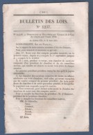 1845 BULLETIN DES LOIS  MEZIERES ECOLE NORMALE INSTITUTRICES - EAUX MINERALES VICHY - MONTIERAMEY - DOMMARTIN LA CHAUSEE - Décrets & Lois