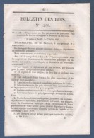 1845 BULLETIN DES LOIS - ANNUAIRE SOCIETES SCIENTIFIQUES ET LITTERAIRES - CHEMINS DE FER FAMPOUX HAZEBROUCK - Décrets & Lois