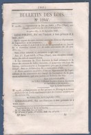 BULLETIN DES LOIS - FLERS - CHEMINS DE FER MARSEILLE AVIGNON , MONTPELLIER CETTE ET PARIS ROUEN - ECHALON - FONTCOUVERTE - Décrets & Lois