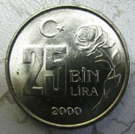 AC - TURKEY: 25 000 LIRA 2000 COPPER - NICKEL UNCIRCULATED - Turchia