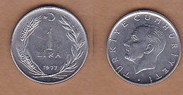 AC - TURKEY - 1 LIRA 1977 ACMONITAL AS IT IS SEEN - Türkei