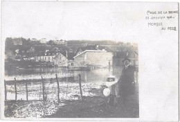 LE PECQ --Crue De La Seine , Le Mexique Au Pecq --Carte Photo - Le Pecq