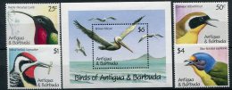 Antigua Et Barbuda          1293/1296**  +  Bloc  188 **    Oiseaux/birds - Antigua And Barbuda (1981-...)