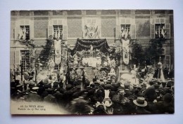 LE MEUX  (60) -  BOUQUET PROVINCIAL - La Parade Du17 Mai 1914  - Tir à L´arc  -bannières- Drapeaux - Tir à L'Arc
