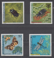 WALLIS Et FUTUNA - Faune - Insectes - Coléoptères : Oryctes Rhinoceros, Cosmopolites Sordidus, Pantala Flavescens, - Unused Stamps