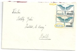 Brief  Münsingen - Rolle  (Bahnstempel)            1938 - Railway