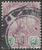 Johore (Malaysia). 1918-20 Sultan Sir Ibrahim. 2c Used. Mult Crown CA W/M SG 89 - Johore