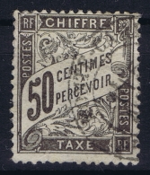 France:  Yvert Nr  Tax 20 Obl / Used Has A Smaal Fold Left Top - 1859-1959 Used