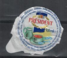 France Milk Lids  President - Koffiemelk-bekertjes