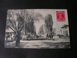 == Kokand , Usbekistan Karte Bahnpost Kiev 1928  , Prospekt, Lebendige  Strassnansichte - Cartas & Documentos