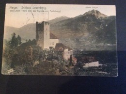 AK Italia Trentino-Alto A.MERANO MERAN SCHLOSS LEBENBERG ,CARTOLINA 1907 - Merano