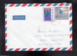 COVER / ESTONIA MACEDONIA ** - Hiver 2002: Salt Lake City