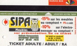 TICKET BUS  FRANCE  NOUVELLE -CALEDONIE  KARUIA BUS  Sipa - Wereld