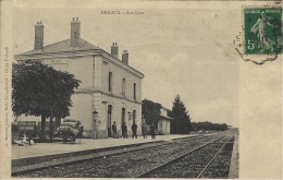 BRIOUX -la Gare - Ed.Ch. Moreau - Brioux Sur Boutonne