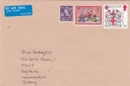 Gran Bretagna 2016 - Busta X L'Italia Affrancata Con 3 Stamps - Cartas & Documentos