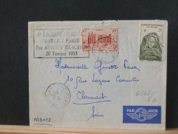 A6508  LETTRE 1° VOL DAKAR PARIS  1953 - Covers & Documents