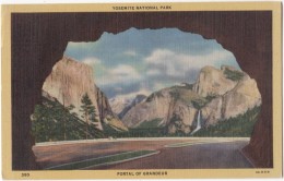 Yosemite National Park, Portal Of Grandeur, Unused Linen Postcard [17138] - USA National Parks