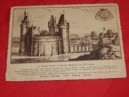 BEERSEL  -  Le Château Féodal De Beersel Au  XVIIe Siècle  (10 X 15 Cm)  - (2 Scans) - Beersel