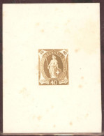 Schweiz Stehende Helvetia 1904 Essais 40Rp. Olivbraun TypIIHB PD76.2.04b (Probedruck) - Nuovi
