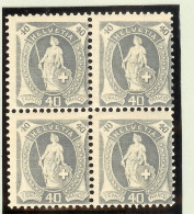 Schweiz Stehende Helvetia 1904 Zu#76F Mi#68A Oben Falz Unten ** (2/2) - Unused Stamps