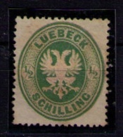 LUEBECK 1862  - 1/2 SCHILLING - YVERT Nº 8 - MINT WITHOUT GUM - Lübeck