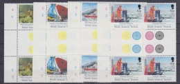 British Antarctic Territory 1991 200th Anniversary M. Faraday 2x4v Gutter ** Mnh (29369) - Neufs