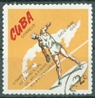 Kuba 1965 2 C. Gest. Leichtathletik Diskuswerfen Landkarte Kuba - Gebraucht