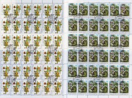 Blume Schneeglöckchen 1983 Sowjetunion 5278,5383+2Bogen O 22€ Seerose Hb Nature Blocs M/s Flora Sheetlet Bf SU CCCP USSR - Collections