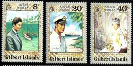 GILBERT & ELLICE ISLANDS BRITISH 25 YEARS ANNIVERSARY OF QEII WOMAN SHIP SET OF 3 SG? MINT1977 READ DESCRIPTION - Gilbert & Ellice Islands (...-1979)