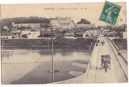 AMBOISE. - Le Pont Sur La Loire. Attelage 1er Plan - Amboise