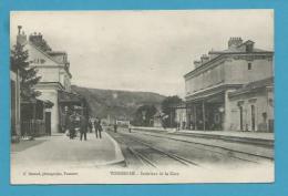 CPA - Chemin De Fer Cheminots La Gare (intérieur) TONNERRE 89 - Tonnerre