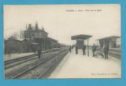 CPA - Chemin De Fer Cheminot La Gare De VOVES 12 - Autres & Non Classés