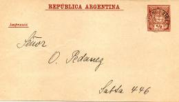 ARGENTINIEN Inlands-Streifband BUENOS AIRES - SABTA - Enteros Postales