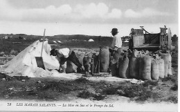 85 BATZ SUR MER  DANS LES MARAIS SALANTS   MISE EN SAC ET PESAGE DU SEL    CARTE IMPECCABLE   NEUVE - Chaille Les Marais