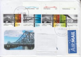 AUSTRALIA : BRIDGES On Circulated Cover To ROMANIA - Envoi Enregistre! Registered Shipping! - Bridges