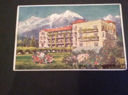 AK Italia Trentino-Alto A.MERANO MERAN SANATORIUM " STEFANIE " DR.BINDER CARTOLINA 1931 - Merano