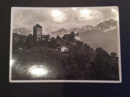 AK Italia Trentino-Alto A.MERANO MERAN FOTOGRAFIA CASTELLO TIROLO  TIRALLI-1933..GRANDE FORMATO  CARTOLINA 1935 - Merano