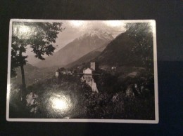 AK Italia Trentino-Alto A.MERANO MERAN FOTOGRAFIA CASTELLO TIROLO  TIRALLI-1933..GRANDE FORMATO  CARTOLINA 1935 - Merano