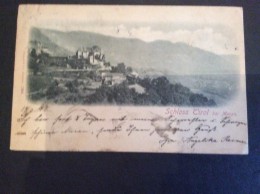 AK Italia Trentino-Alto A.MERANO MERAN SCHLOSS TIROL BEI MERAN ,STENGEL& Co. DRESDEN ,Nr.2396. CARTOLINA 1898 - Merano