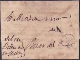 1863-H-19 CUBA SPAIN ESPAÑA. ISABEL II. OFFICIAL MAIL. 1863. CORREO OFICIAL. MARCA LA HABANA (TIPO ESTRELLA)  A P. RIO - Prephilately