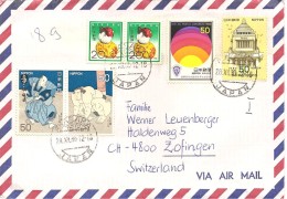 Japan, Nippon, Akasaka 28.12.80, Cover, Swiss Delegation NNSC, Korea 1980 To Switzerland, Zofingen, See Scans! - Brieven En Documenten