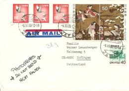 Japan, Nippon, Akasaka 5.11.80, Cover, Swiss Delegation NNSC, Korea 1980 To Switzerland, Zofingen, See Scans! - Cartas & Documentos