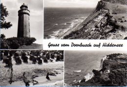 Hiddensee - S/w Mehrbildkarte 10  Gruss Vom Dornbusch - Hiddensee