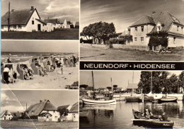 Hiddensee Neuendorf - S/w Mehrbildkarte 1 - Hiddensee